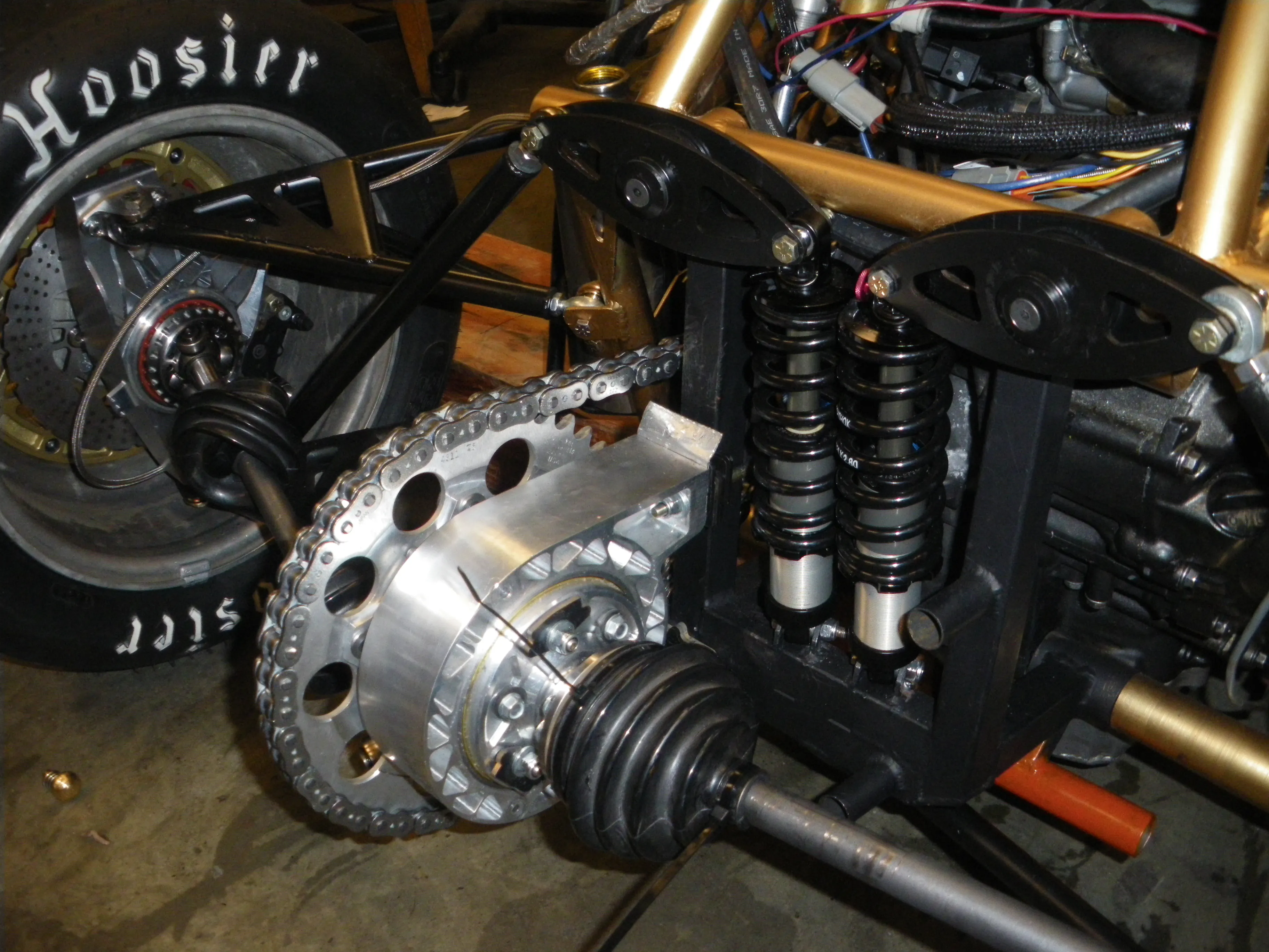 A photograph of the improved drivetrain. By Devin Todd.