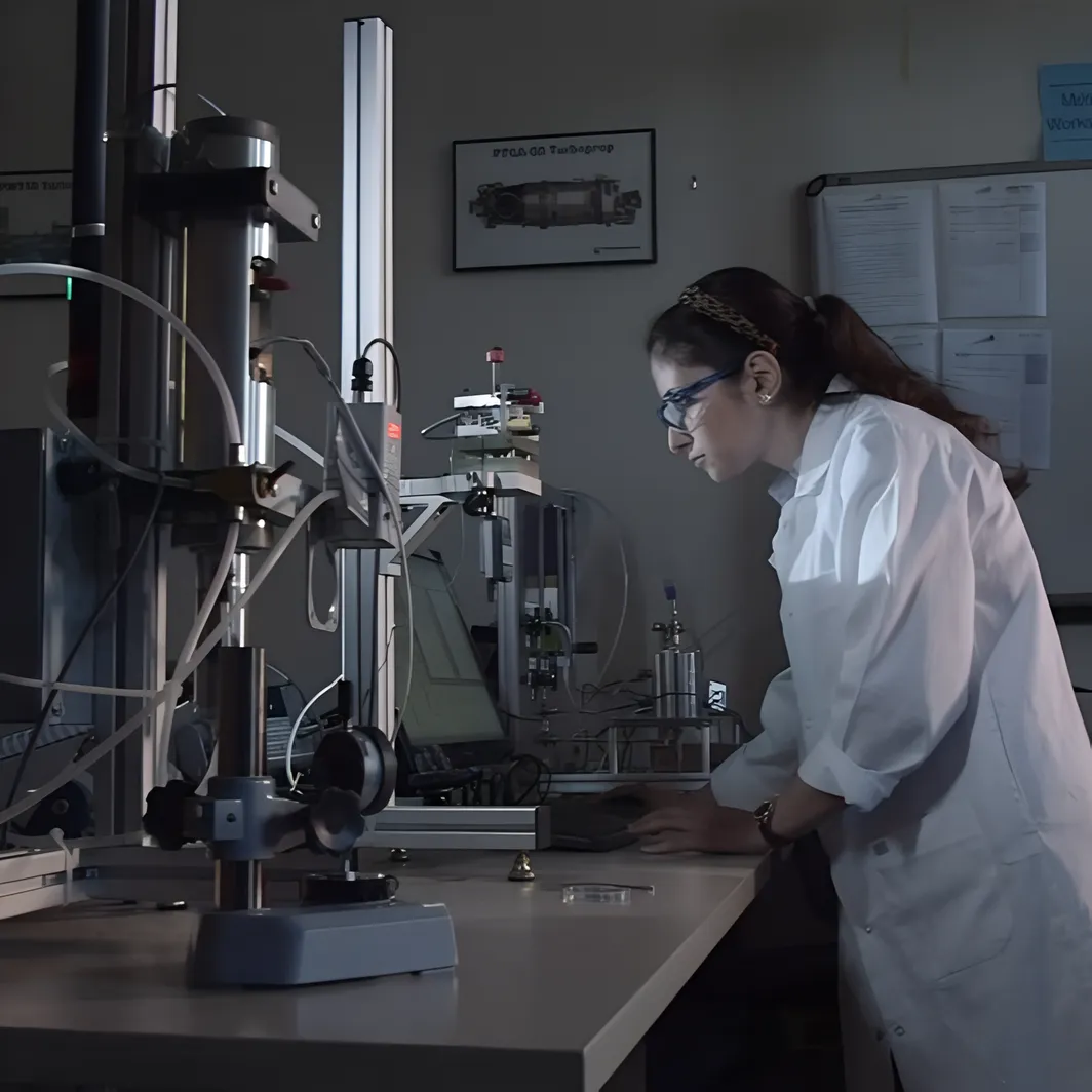 A researcher using Devin Todd's test hardware. Still image adapted from a Clean Energy Research Centre promotional video used under fair-use.